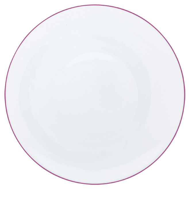 Assiette à  diner rose mauve - Raynaud